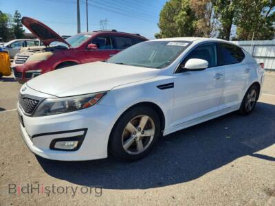 2015 Kia OPTIMA LX, white — VIN KNAGM4A76F5644004, Copart