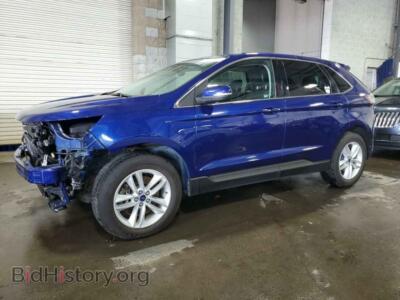 2015 Ford EDGE SEL, синий — VIN 2FMTK4J85FBB08264, Copart