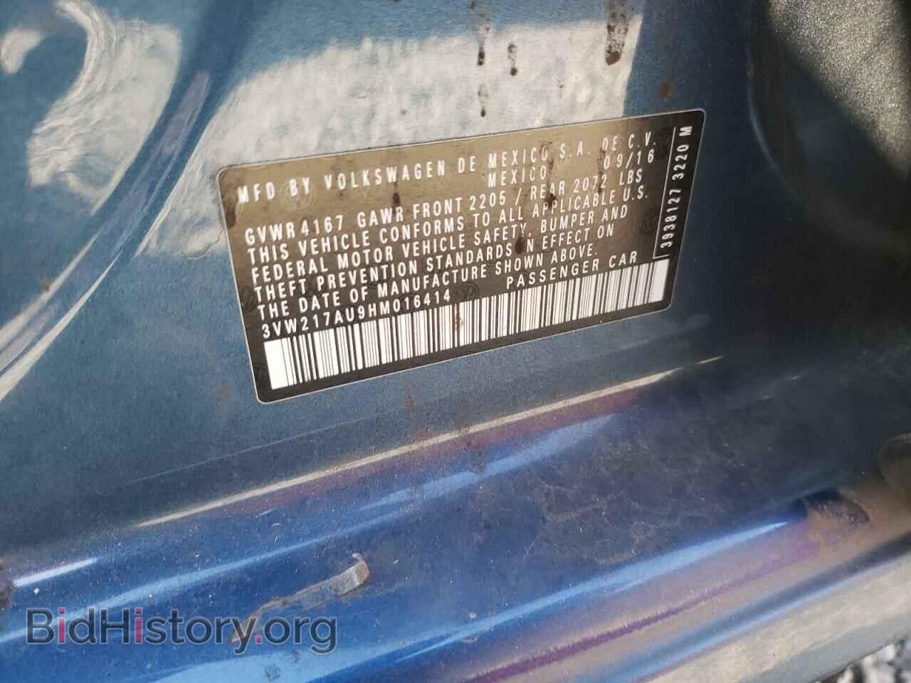 2017 VOLKSWAGEN GOLF - VIN: 3VW217AU9HM016414 - Фото 10