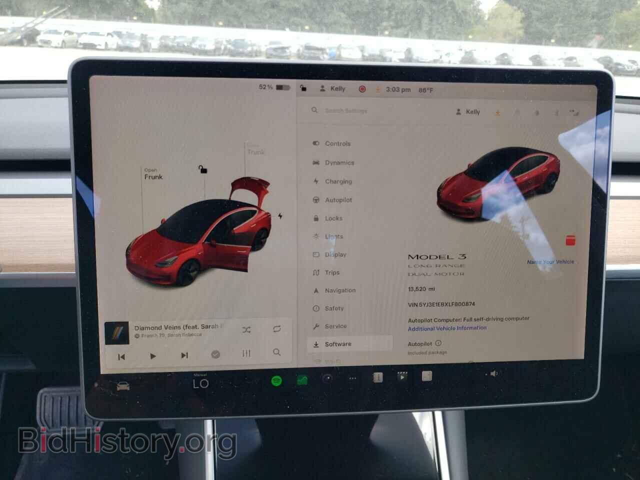 2020 TESLA MODEL 3 - VIN: 5YJ3E1EBXLF800874 - Photo 9