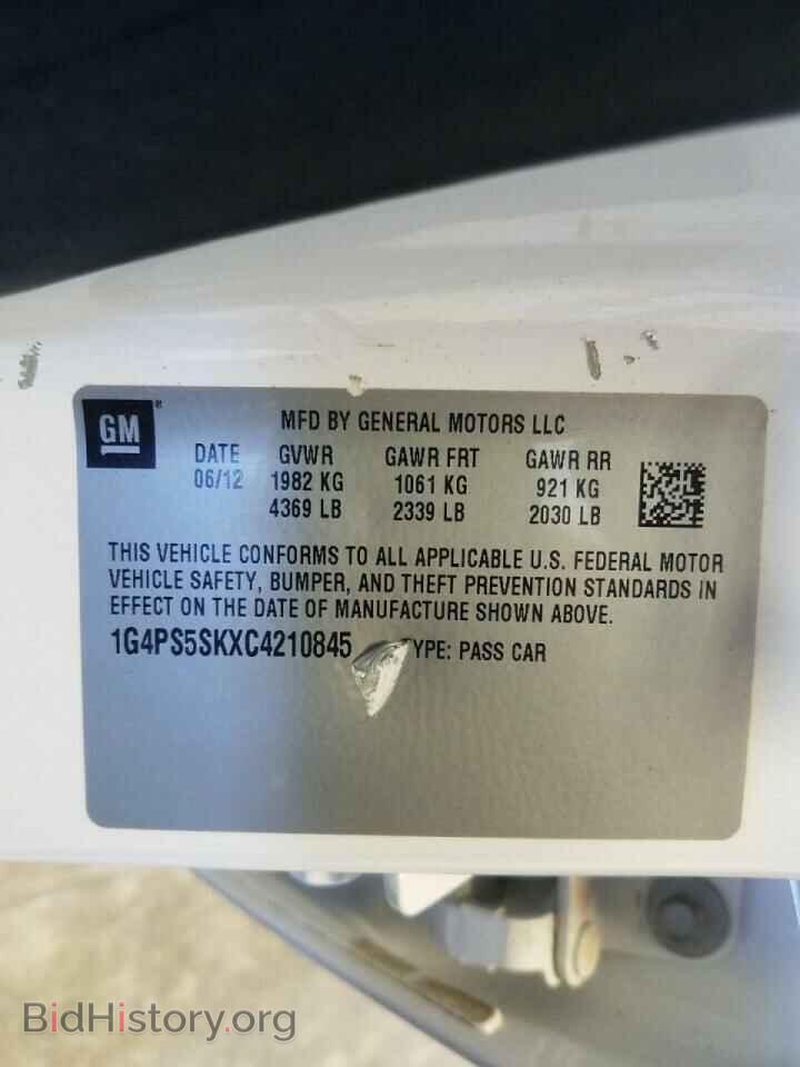2012 BUICK VERANO - VIN: 1G4PS5SKXC4210845 - Фото 10