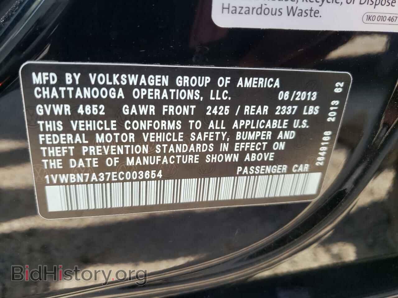 2014 VOLKSWAGEN PASSAT - VIN: 1VWBN7A37EC003654 - Фото 10