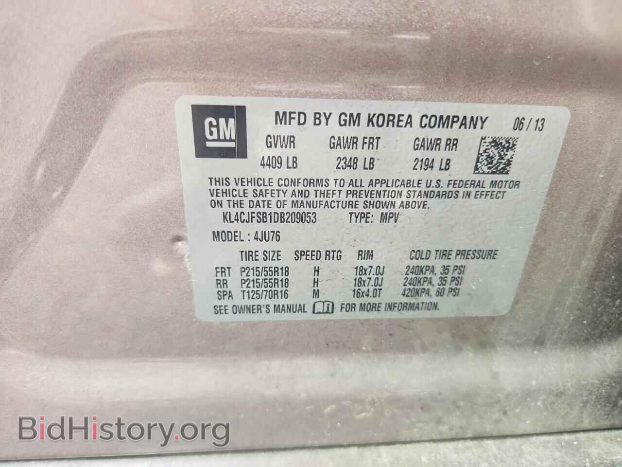 2013 BUICK ENCORE - VIN: KL4CJFSB1DB209053 - Photo 13