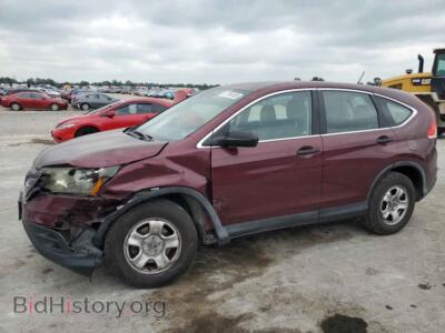 2012 Honda CRV LX, темно-бордовый — VIN 5J6RM4H38CL066438, Copart