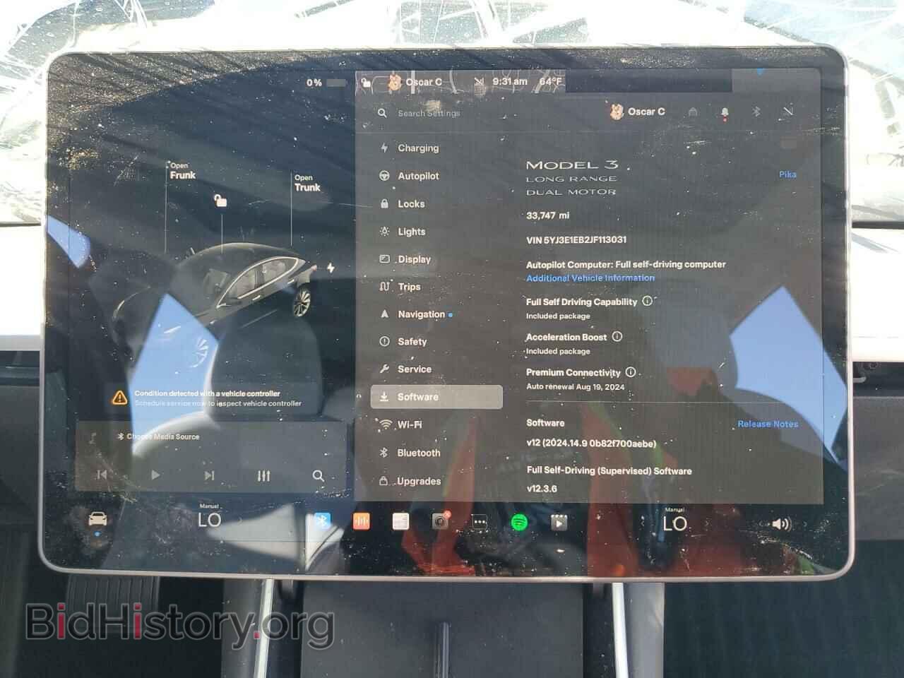 2018 TESLA MODEL 3 - VIN: 5YJ3E1EB2JF113031 - Photo 9