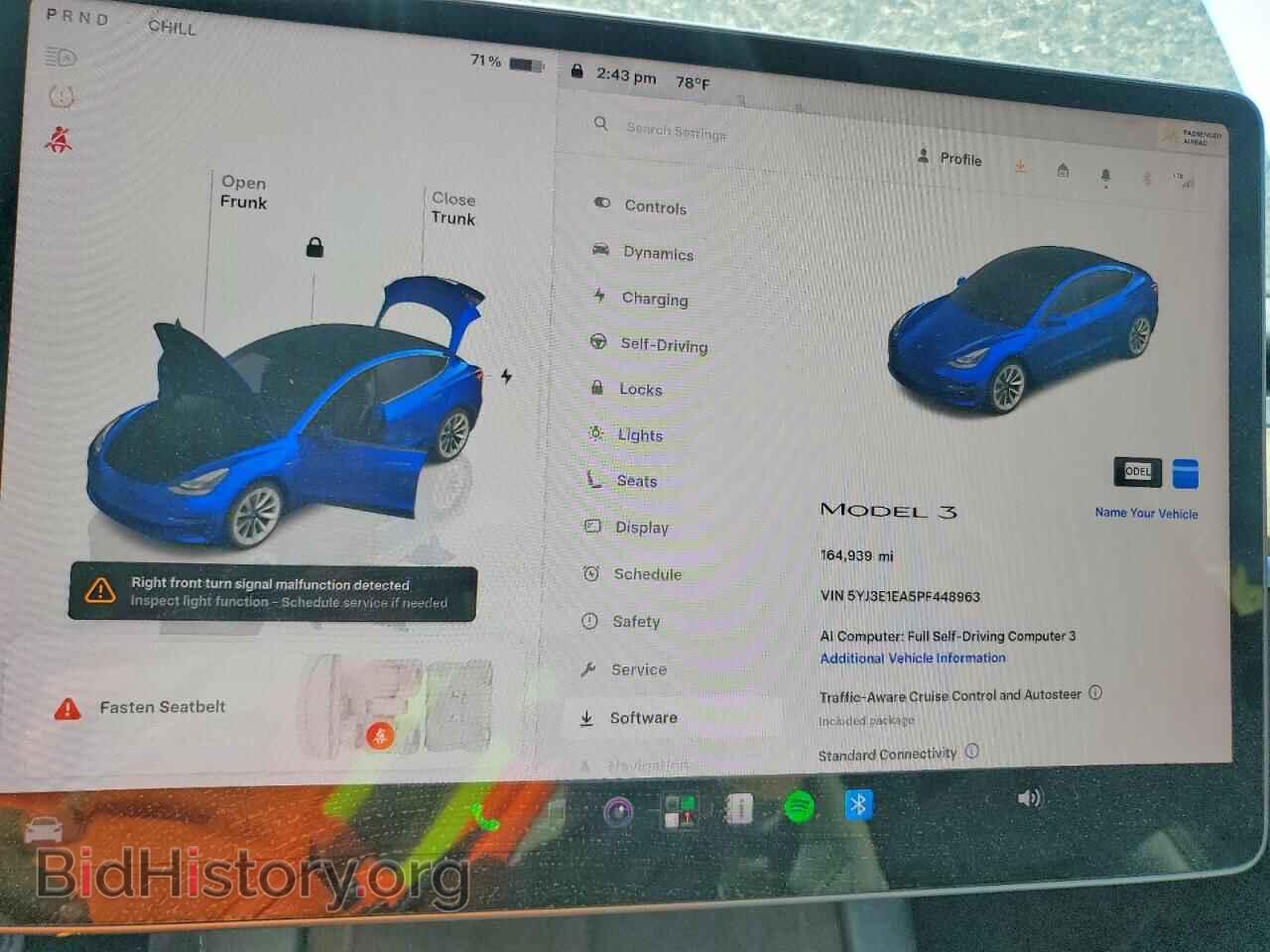 2023 TESLA MODEL 3 - VIN: 5YJ3E1EA5PF448963 - Photo 9