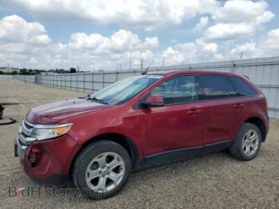 2014 Ford EDGE SEL, красный — VIN 2FMDK3JC2EBA24176, Copart