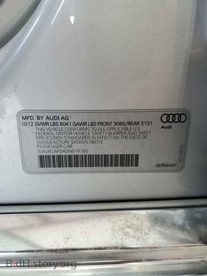 2013 AUDI A8 - VIN: WAUR2AFD4DN014765 - Фото 12
