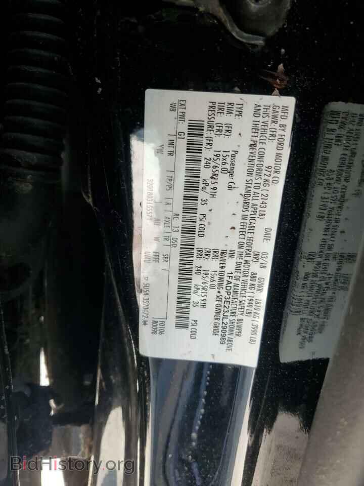 2018 FORD FOCUS - VIN: 1FADP3E23JL290989 - Фото 12