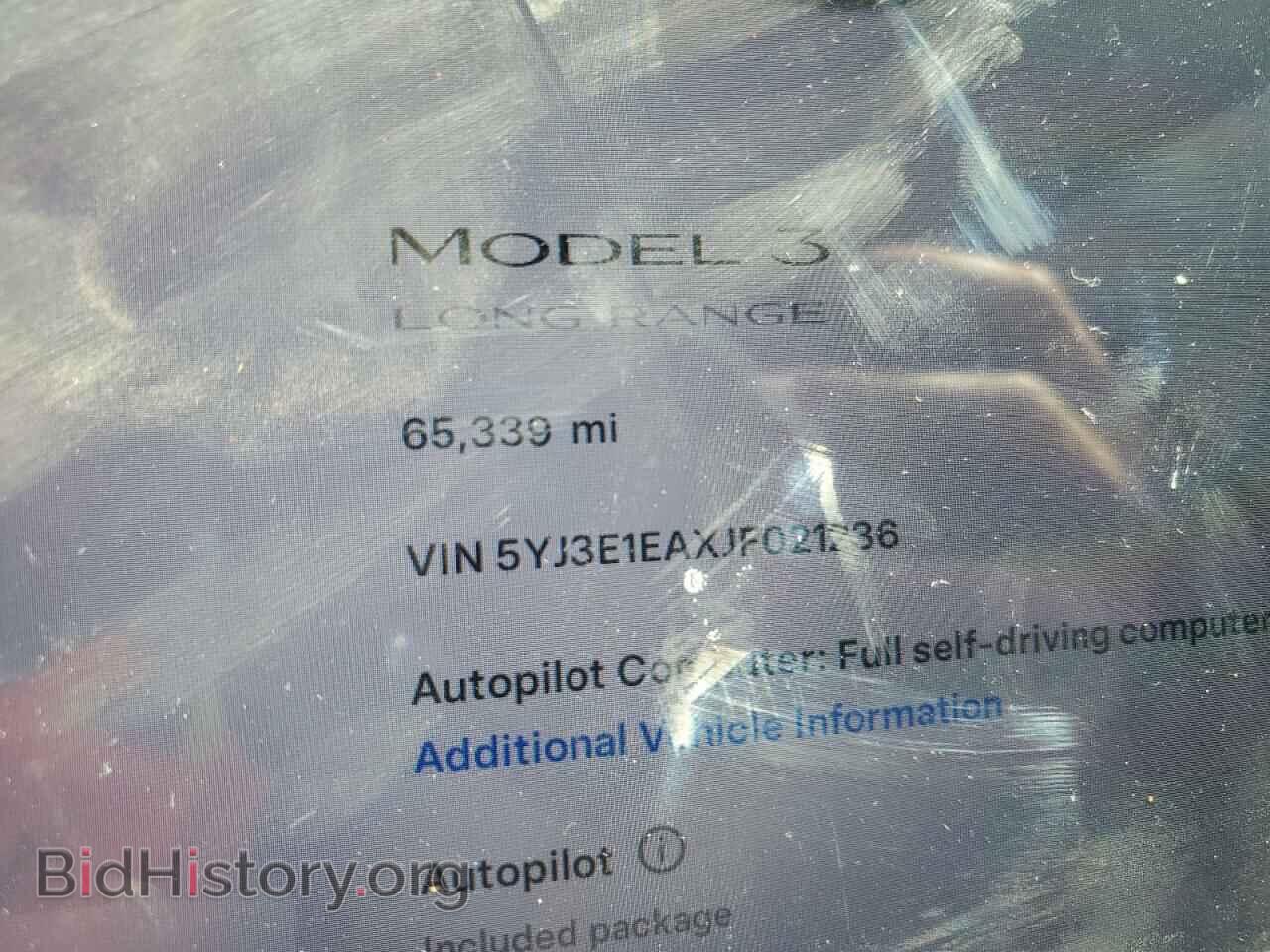 2018 TESLA MODEL 3 - VIN: 5YJ3E1EAXJF021236 - Фото 9