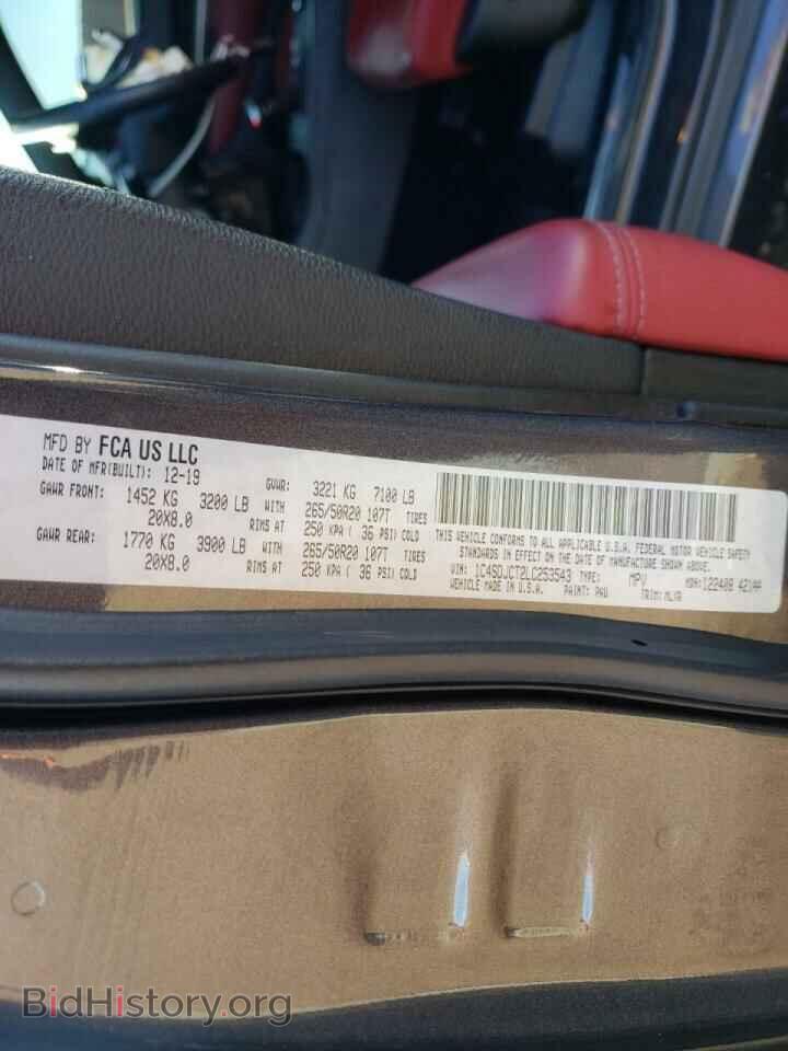 2020 DODGE DURANGO - VIN: 1C4SDJCT2LC253543 - Photo 10