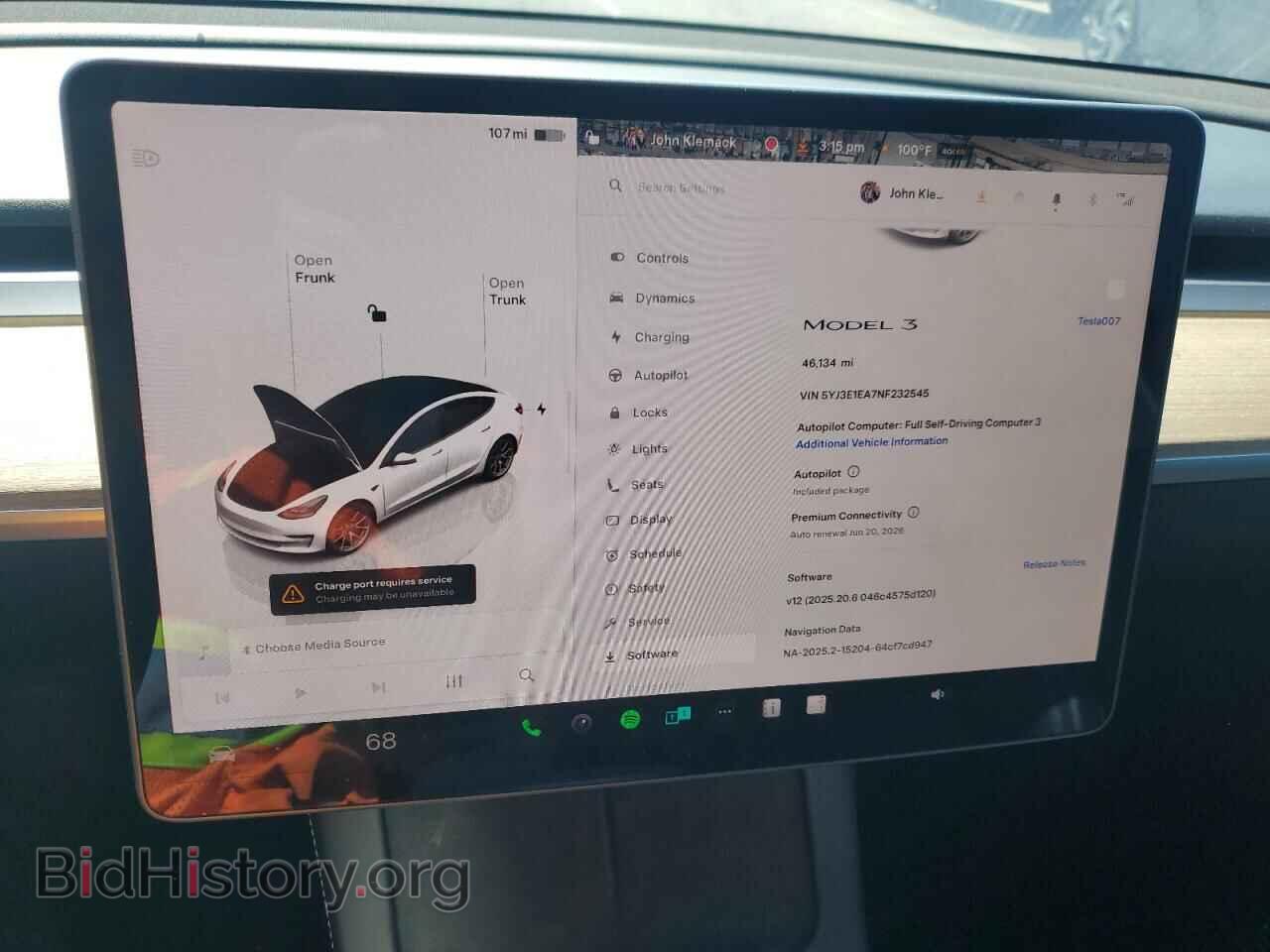 2022 TESLA MODEL 3 - VIN: 5YJ3E1EA7NF232545 - Фото 9
