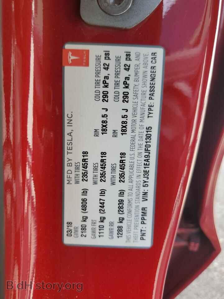 2018 TESLA MODEL 3 - VIN: 5YJ3E1EA9JF013015 - Photo 12