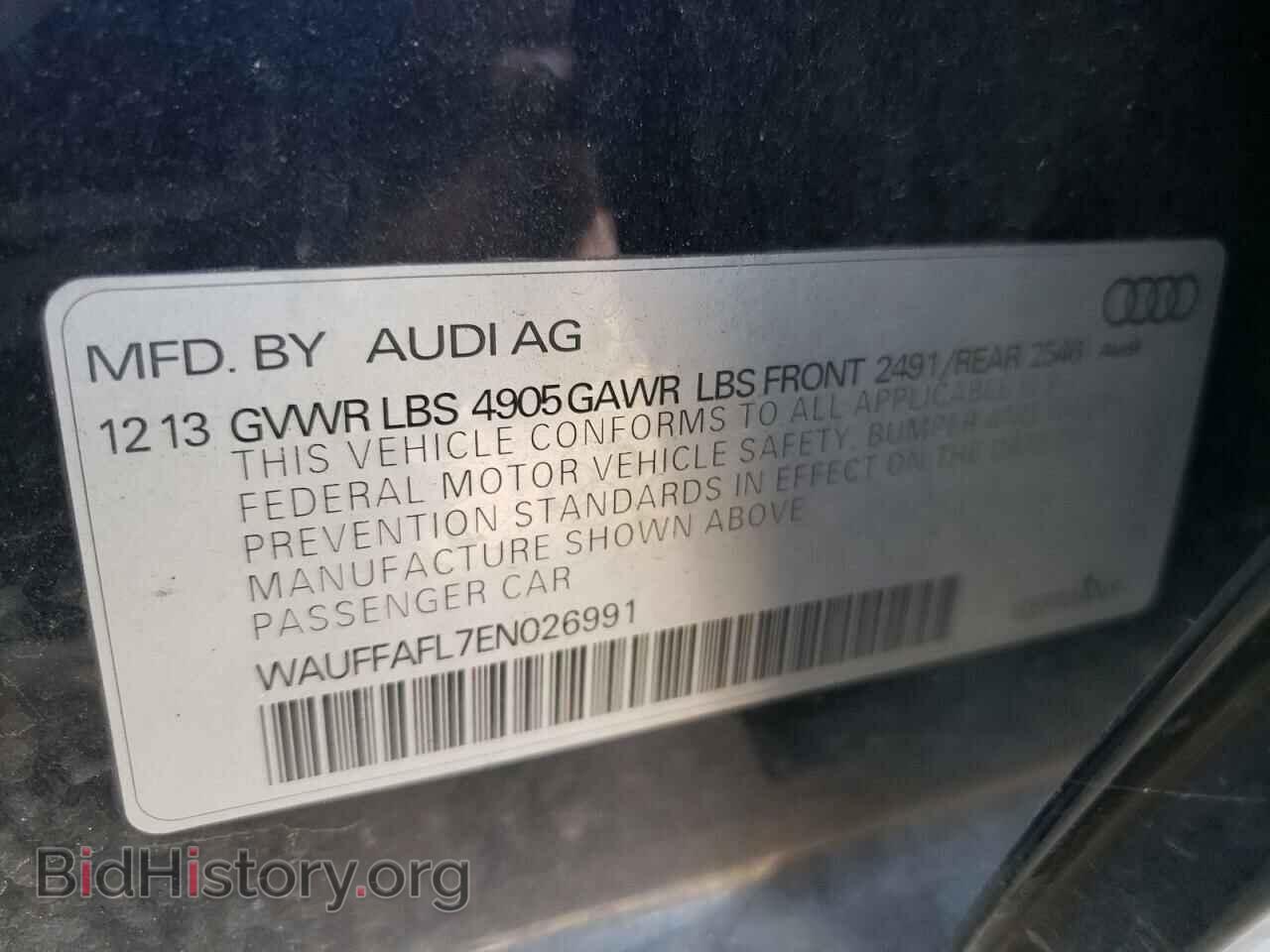2014 AUDI A4 - VIN: WAUFFAFL7EN026991 - Фото 12