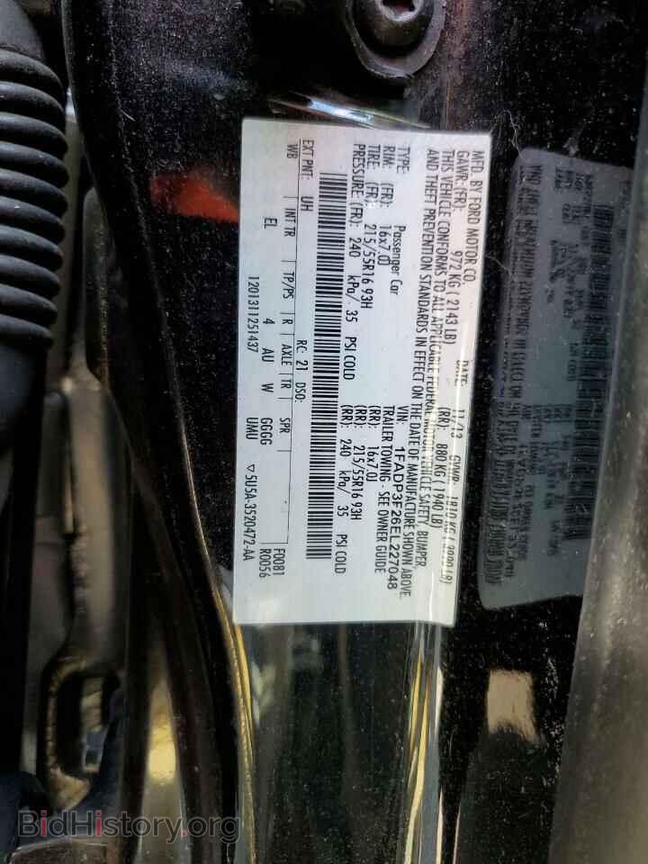 2014 FORD FOCUS - VIN: 1FADP3F26EL227048 - Фото 12