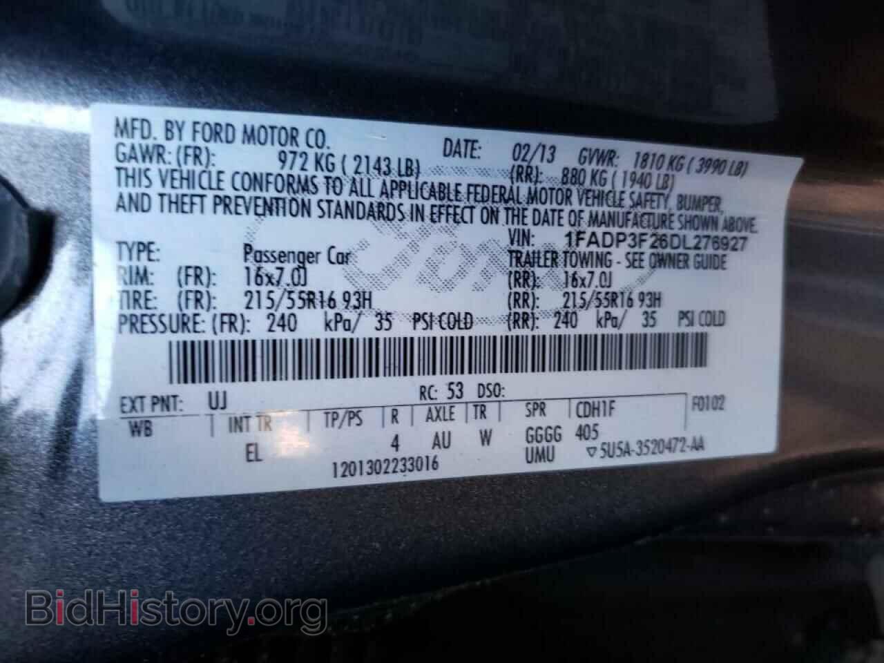 2013 FORD FOCUS - VIN: 1FADP3F26DL276927 - Photo 10