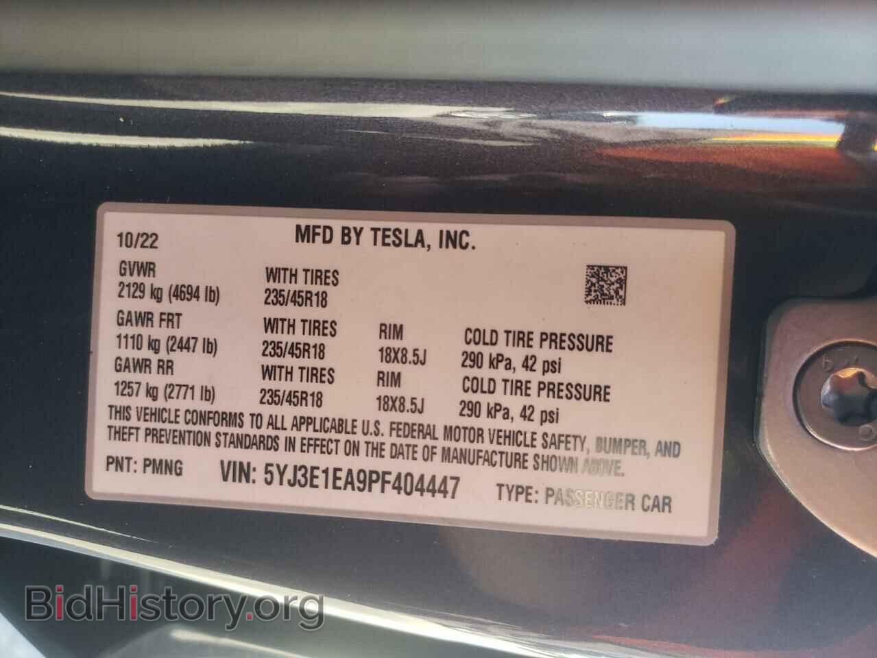 2023 TESLA MODEL 3 - VIN: 5YJ3E1EA9PF404447 - Photo 13