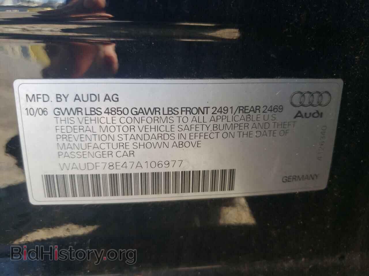 2007 AUDI A4 - VIN: WAUDF78E47A106977 - Photo 12
