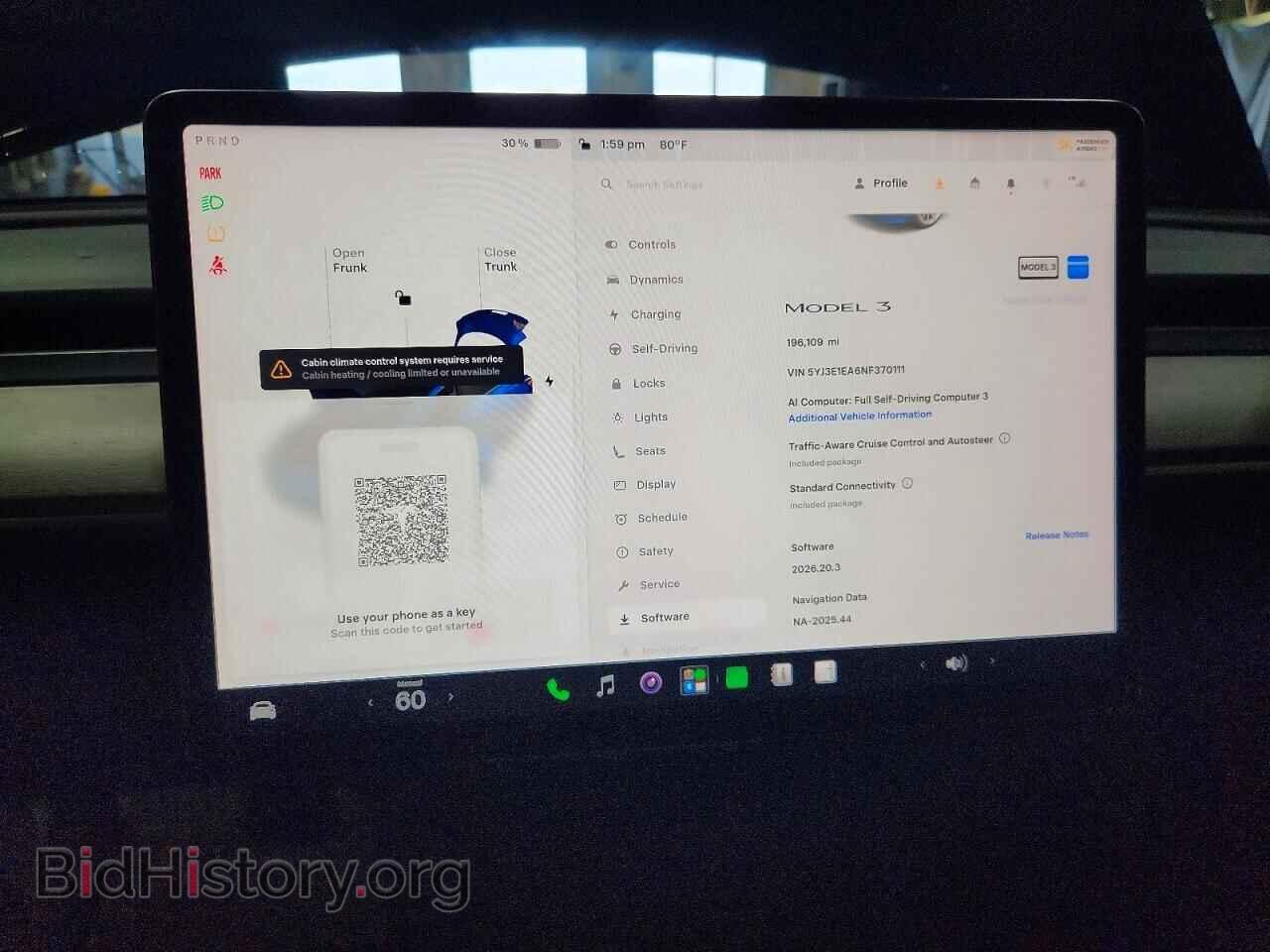 2022 TESLA MODEL 3 - VIN: 5YJ3E1EA6NF370111 - Фото 9