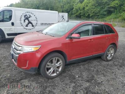 2012 Ford EDGE Limited, red — VIN 2FMDK4KC2CBA51640, Copart
