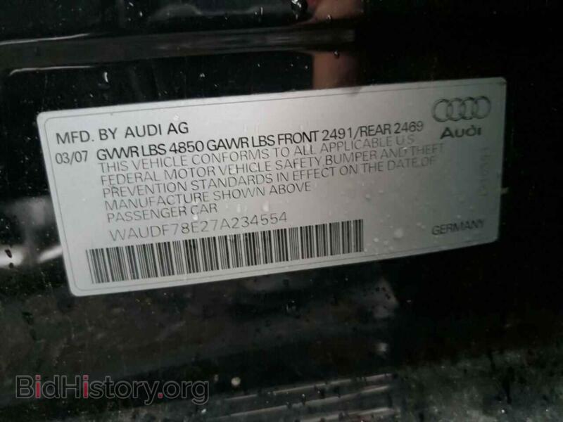 2007 Audi A4 (VIN WAUDF78E27A234554) — фото 10 из 10