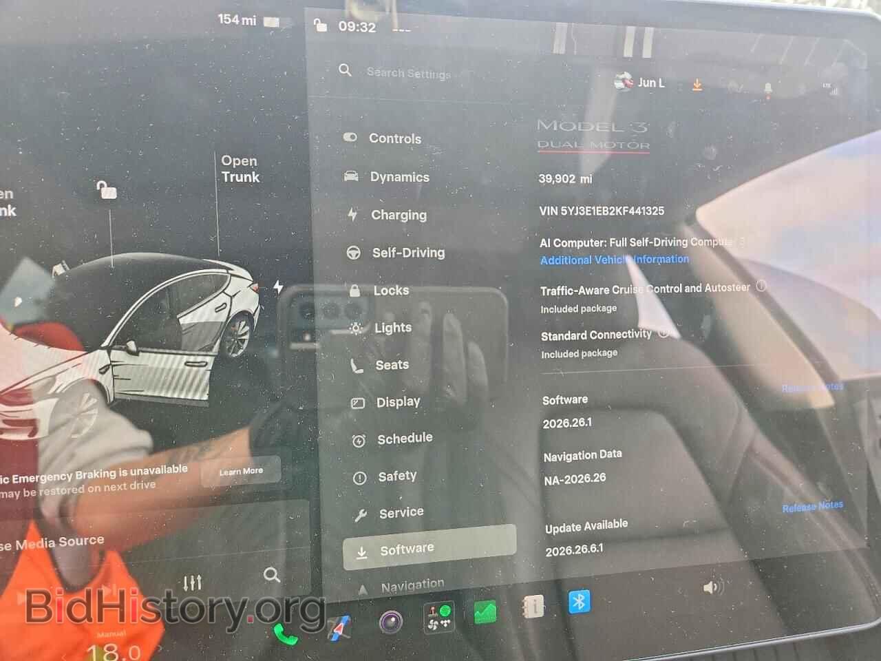 2019 TESLA MODEL 3 - VIN: 5YJ3E1EB2KF441325 - Photo 9