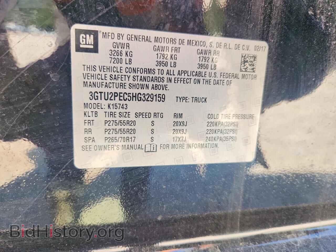 2017 GMC SIERRA - VIN: 3GTU2PEC5HG329159 - Photo 13