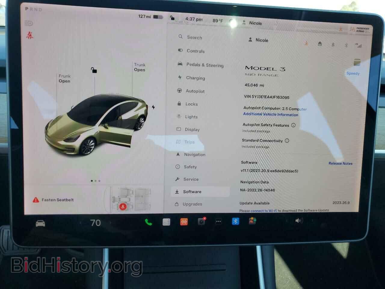 2018 TESLA MODEL 3 - VIN: 5YJ3E1EA4JF163095 - Photo 9