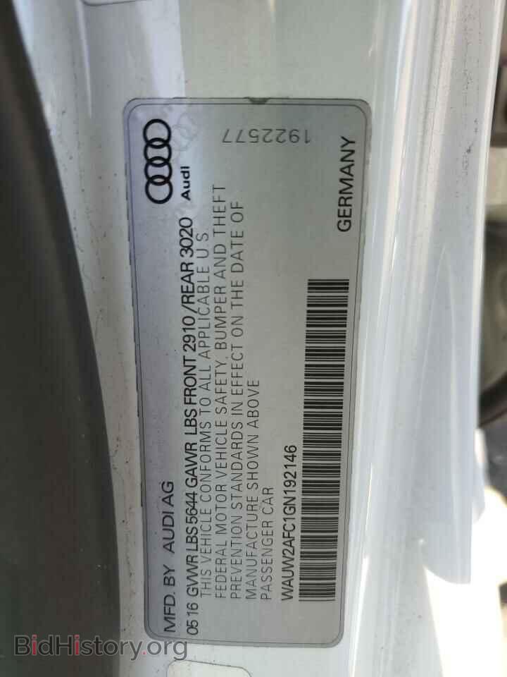 2016 AUDI S7/RS7 - VIN: WAUW2AFC1GN192146 - Фото 12
