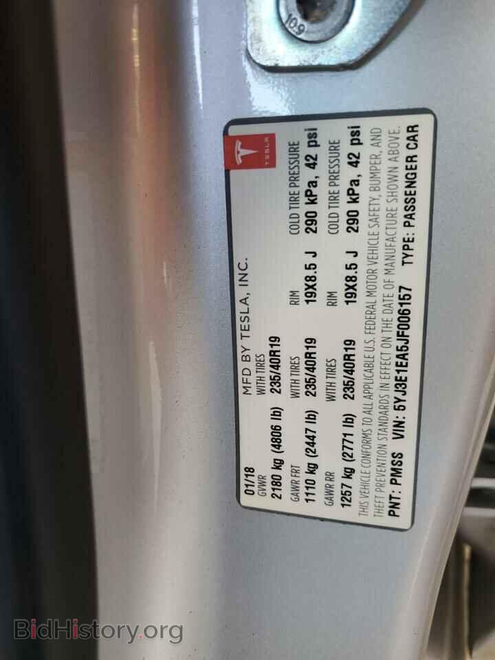 2018 TESLA MODEL 3 - VIN: 5YJ3E1EA5JF006157 - Photo 12