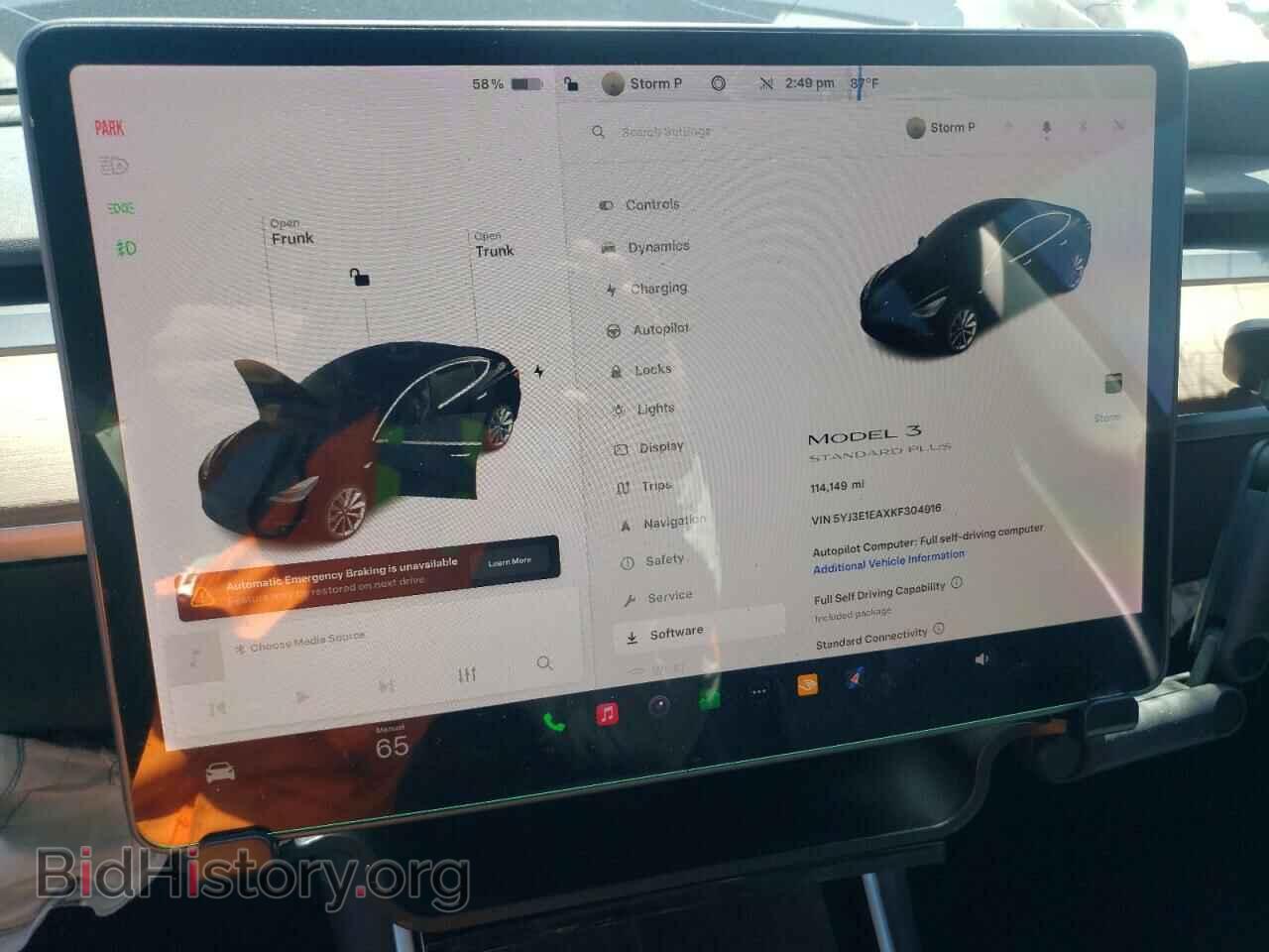 2019 TESLA MODEL 3 - VIN: 5YJ3E1EAXKF304916 - Фото 9