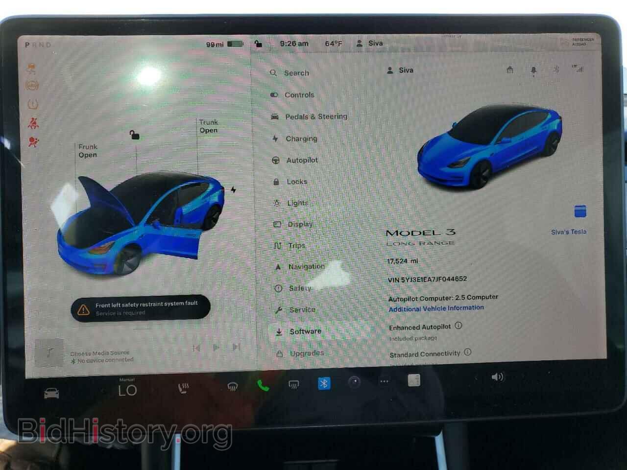 2018 TESLA MODEL 3 - VIN: 5YJ3E1EA7JF044652 - Фото 9
