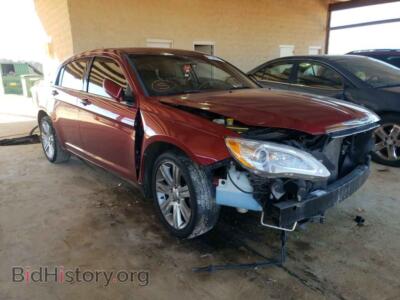 2013 Chrysler 200 200 LX, red — VIN 1C3CCBAB0DN670063, Copart
