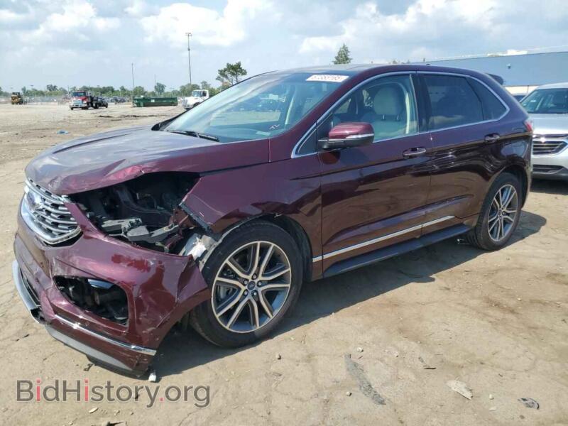 2019 Ford EDGE Titanium (VIN 2FMPK4K96KBB87236) — фото 1 из 13, Copart, повреждение: передняя часть