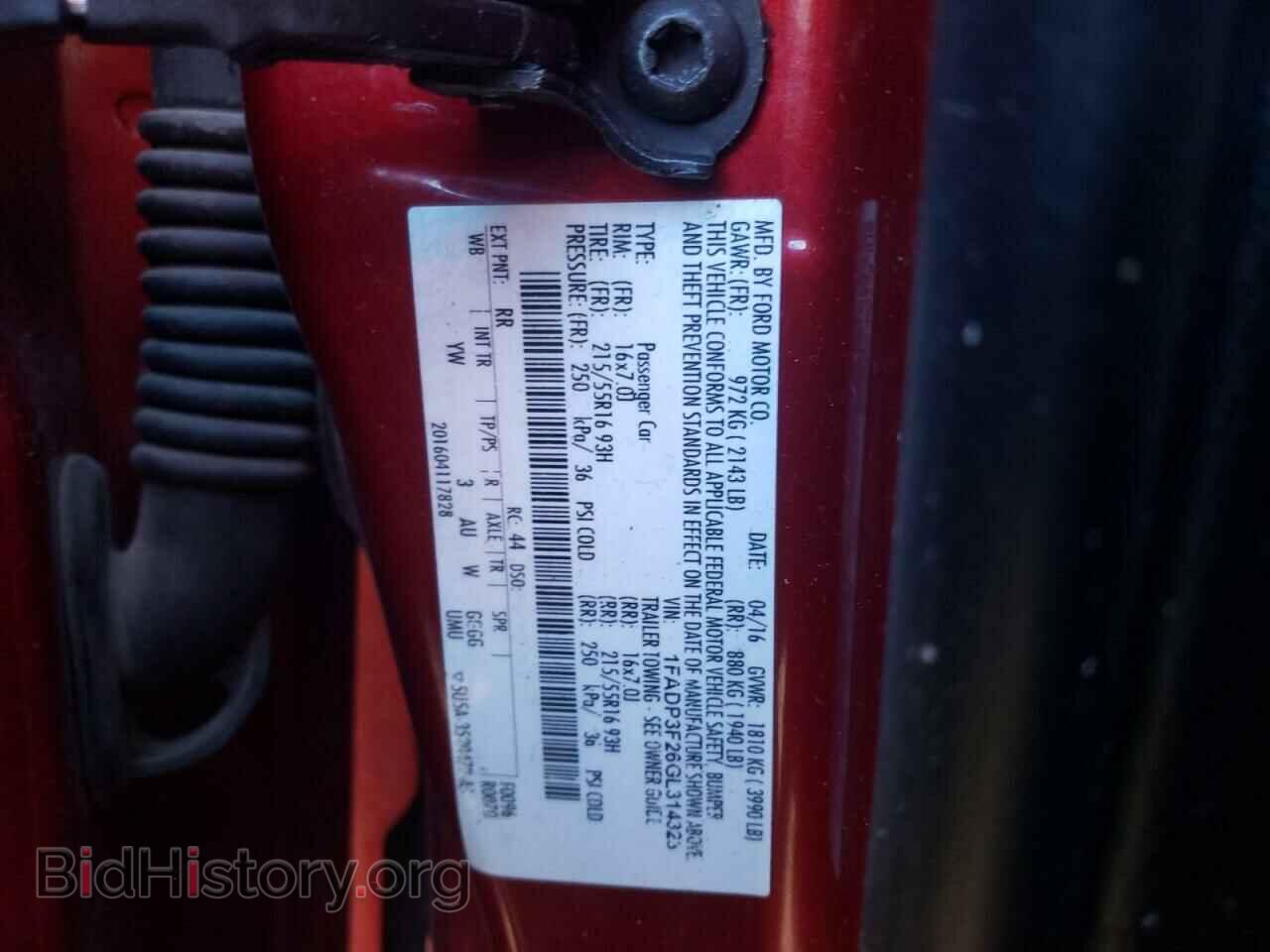 2016 FORD FOCUS - VIN: 1FADP3F26GL314323 - Photo 10