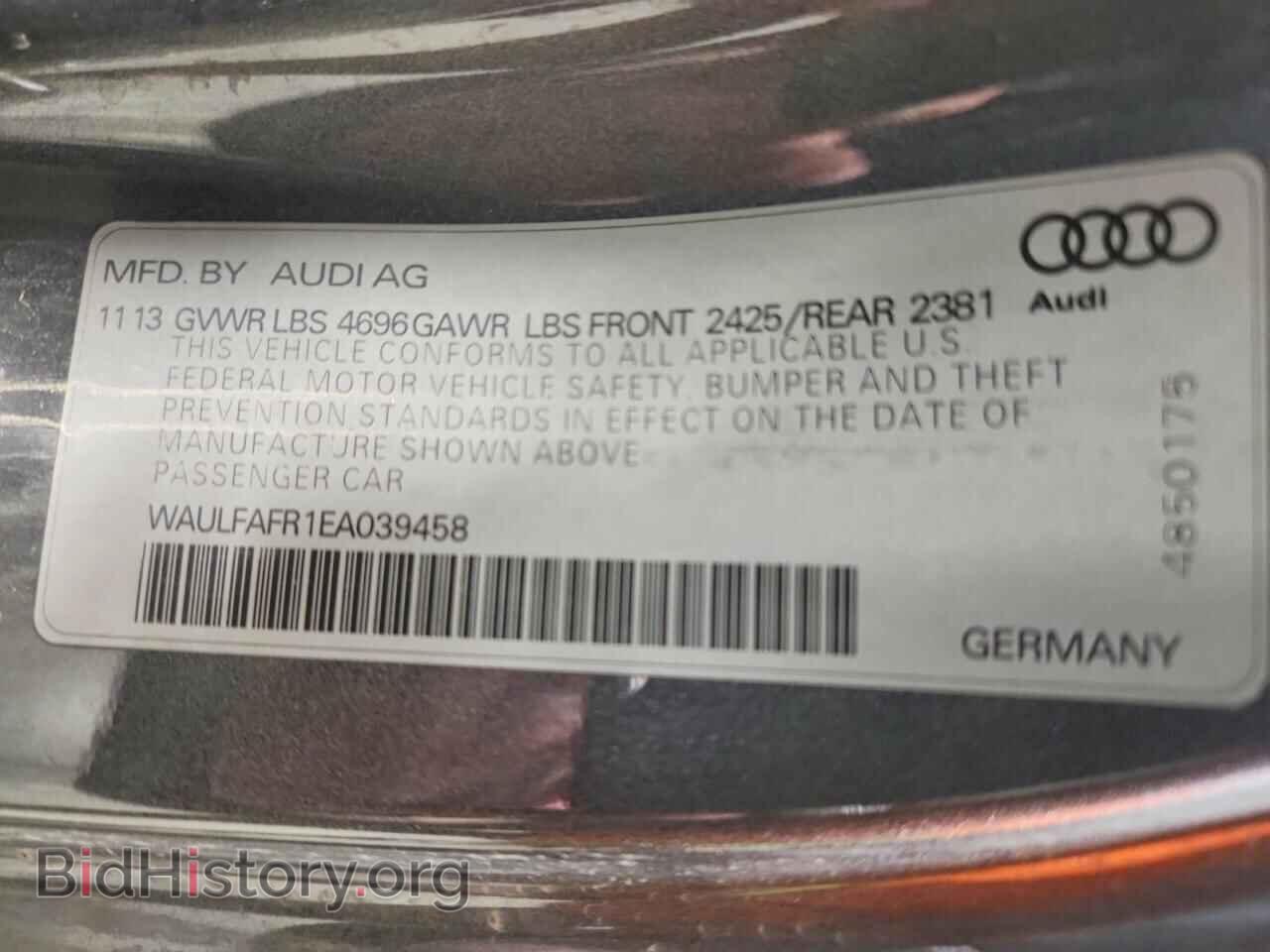 2014 AUDI A5 - VIN: WAULFAFR1EA039458 - Photo 12