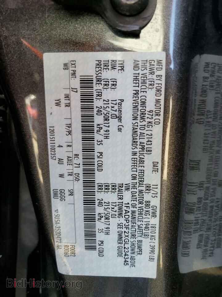 2016 FORD FOCUS - VIN: 1FADP3F2XGL234345 - Photo 12