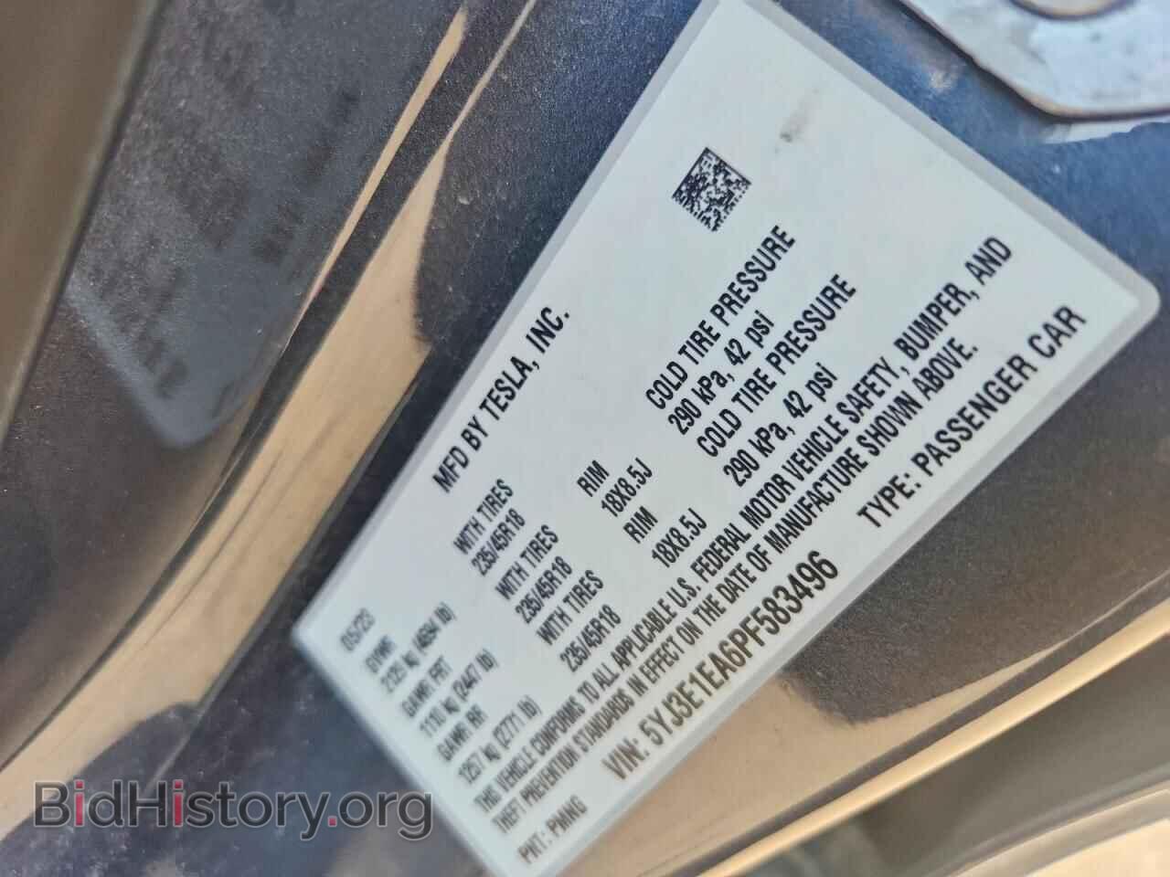 2023 TESLA MODEL 3 - VIN: 5YJ3E1EA6PF583496 - Фото 12
