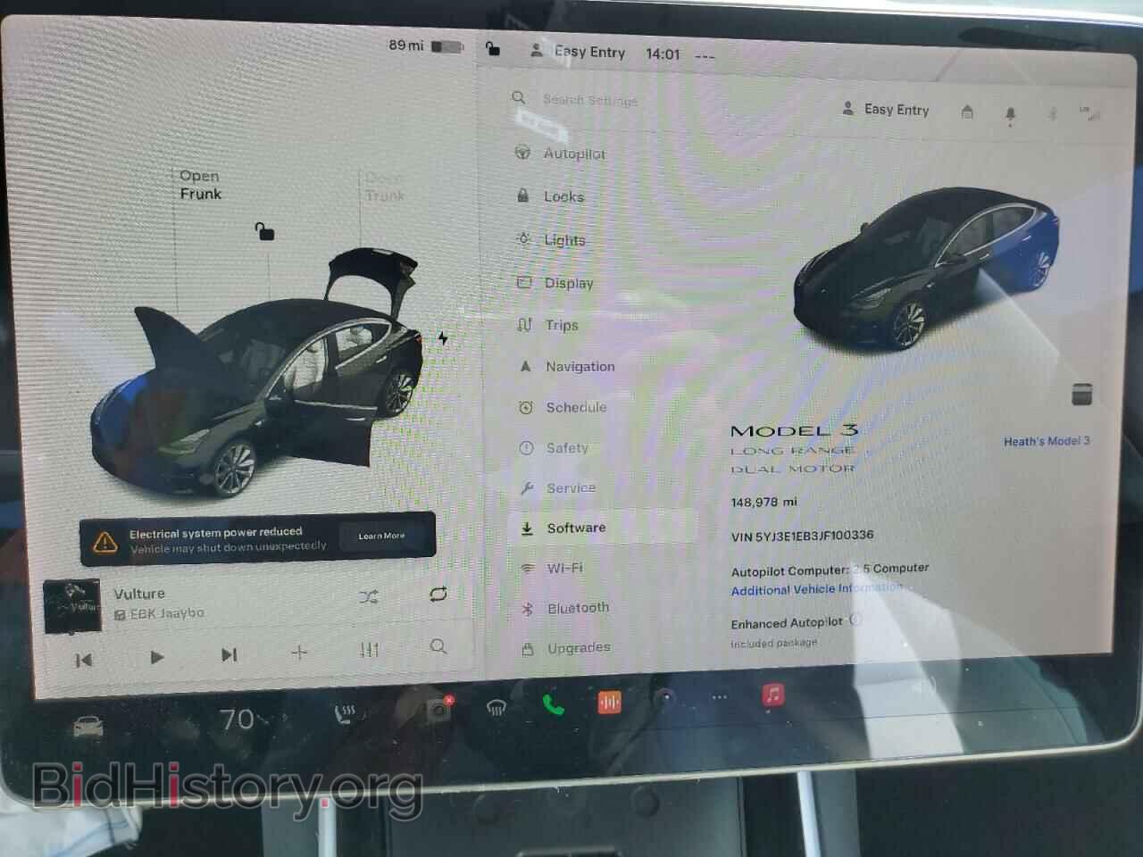 2018 TESLA MODEL 3 - VIN: 5YJ3E1EB3JF100336 - Фото 9