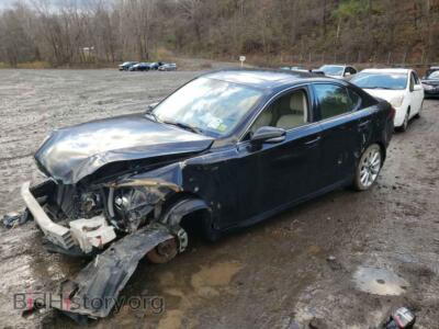 2010 Lexus IS IS 250, черный — VIN JTHCF5C23A5044454, Copart