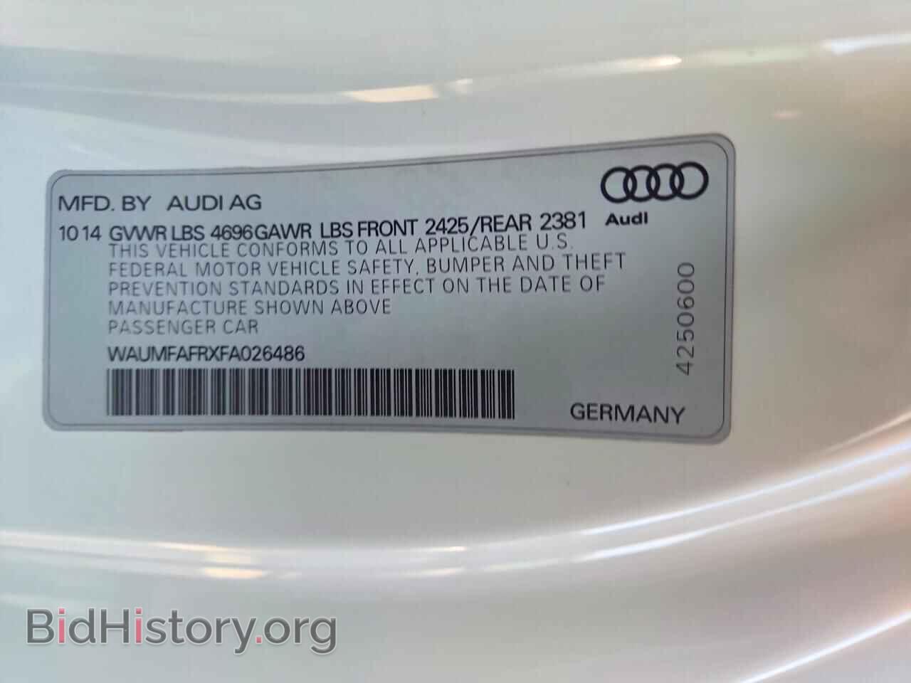 2015 AUDI A5 - VIN: WAUMFAFRXFA026486 - Photo 20