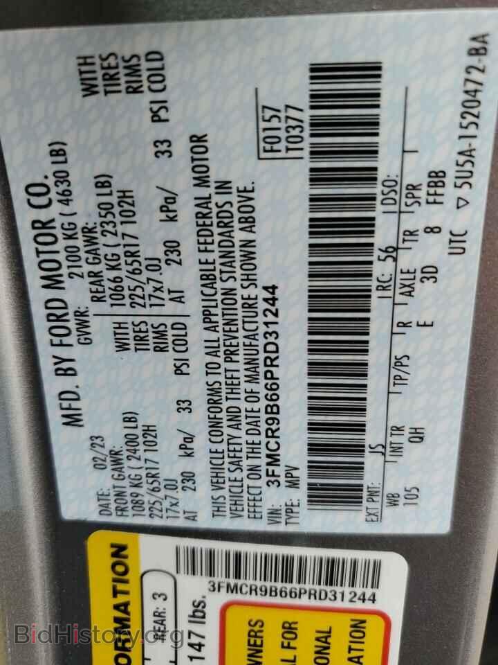 2023 FORD BRONCO - VIN: 3FMCR9B66PRD31244 - Фото 13
