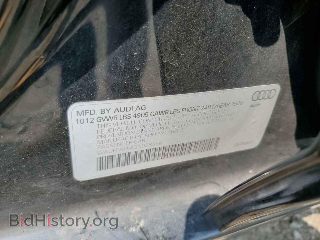 2013 AUDI A4 - VIN: WAUFFAFL4DN028566 - Фото 12