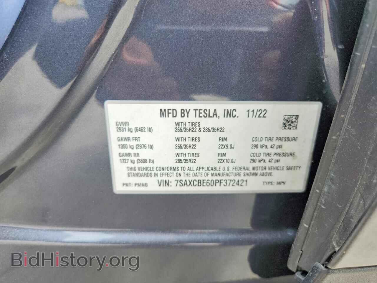 2023 TESLA MODEL X - VIN: 7SAXCBE60PF372421 - Photo 13