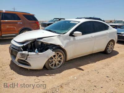 2013 Dodge DART SXT, white — VIN 1C3CDFBH2DD153408, Copart