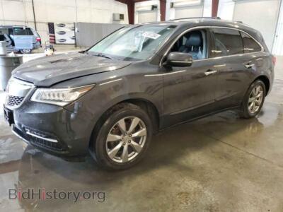 2015 Acura MDX Advance, темно-серый — VIN 5FRYD4H89FB026730, Copart