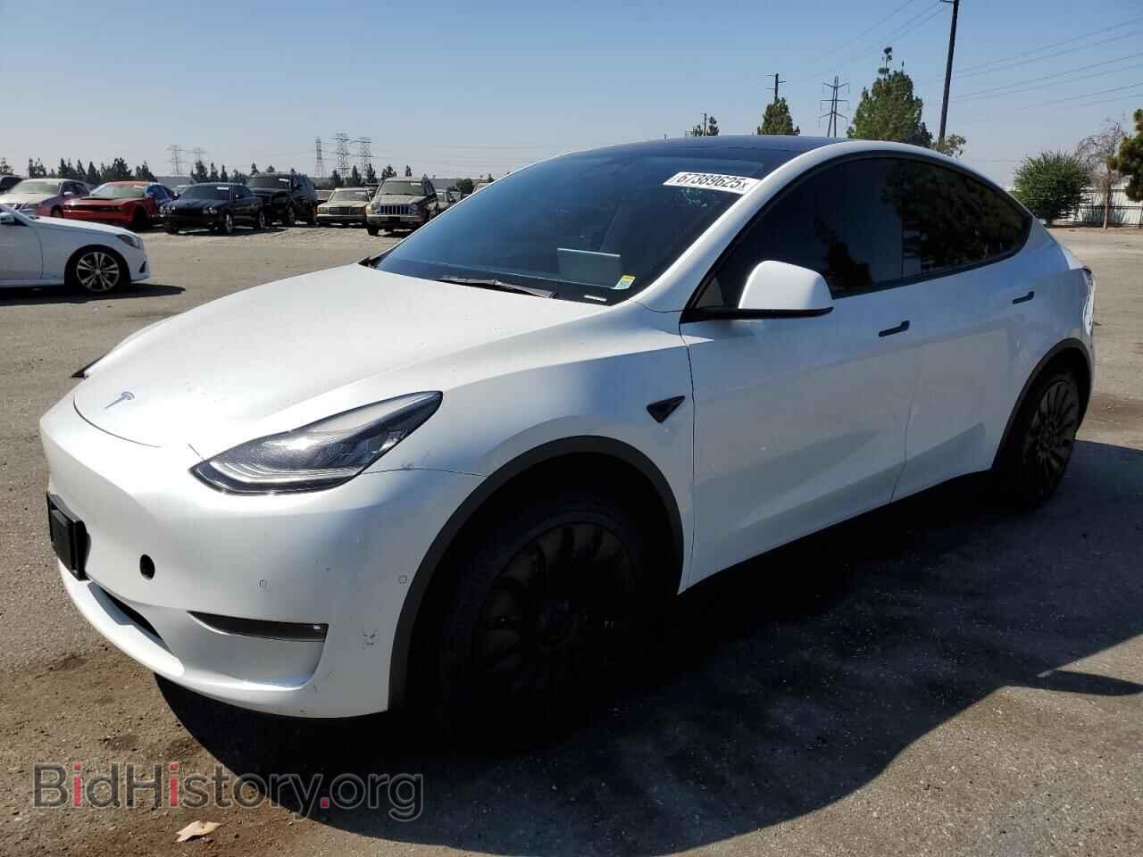 Фотография 5YJYGDED5MF107750 - TESLA MODEL Y 2021