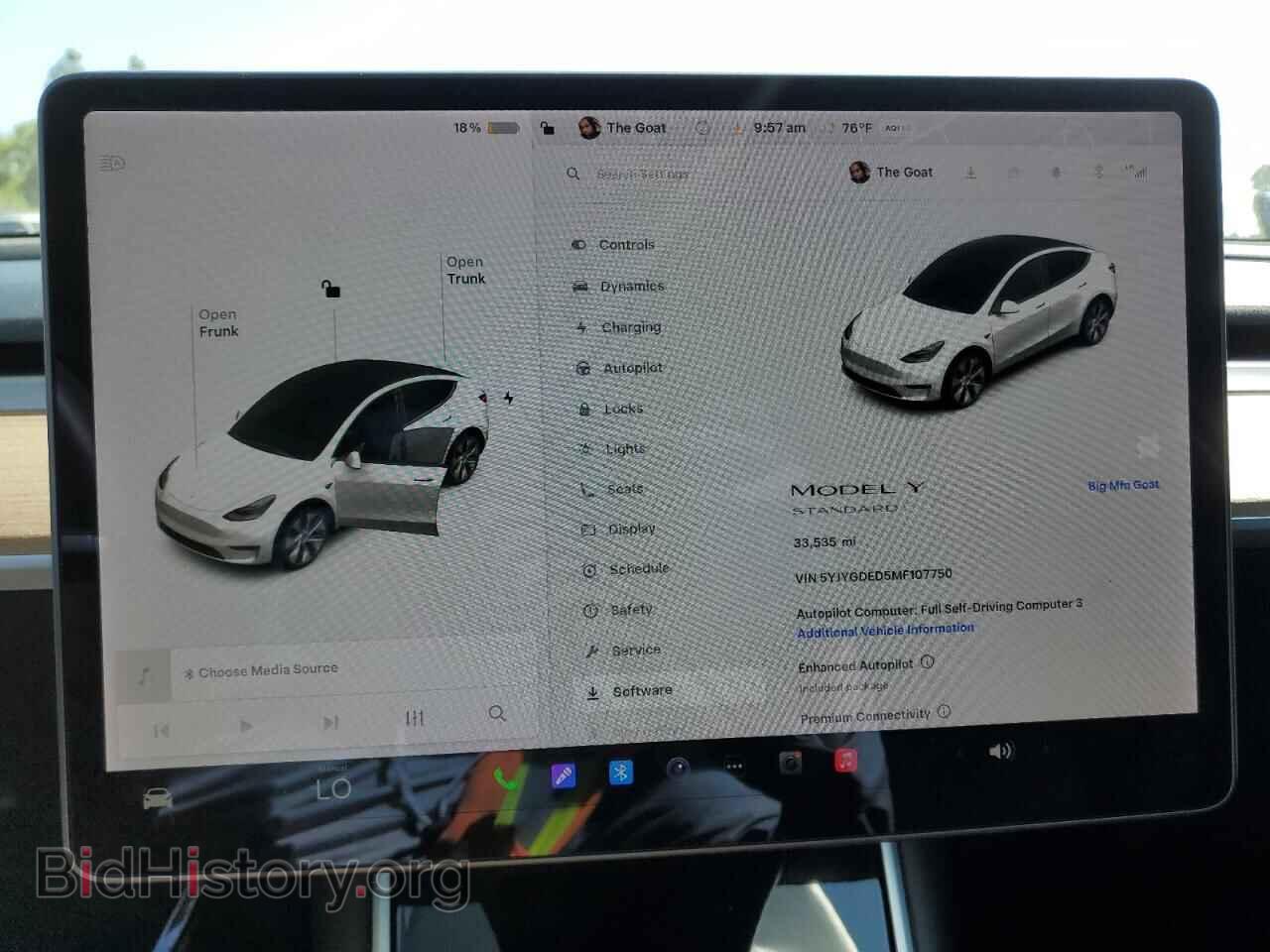 2021 TESLA MODEL Y - VIN: 5YJYGDED5MF107750 - Фото 9