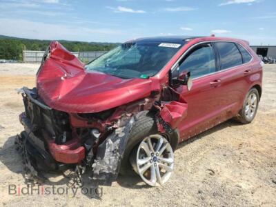 2015 Ford EDGE SEL, red — VIN 2FMTK4J84FBB99057, Copart