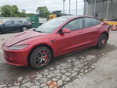 2024 Tesla MODEL 3, красный — VIN 5YJ3E1EB4RF717448, Copart